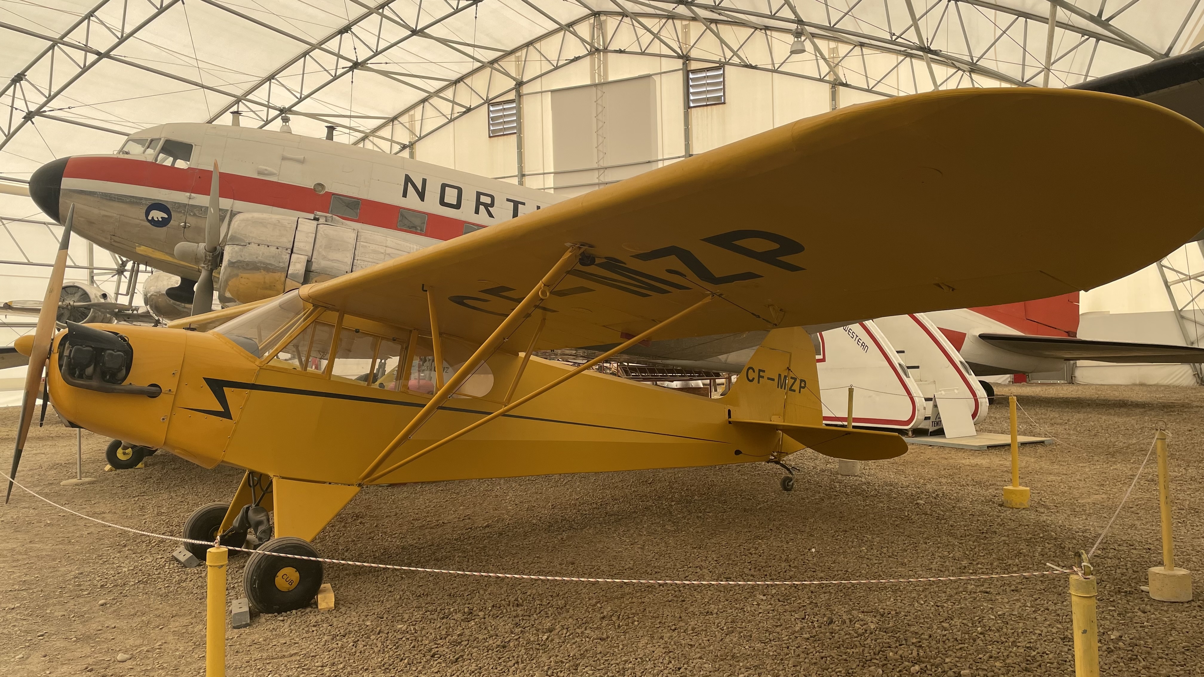 Piper Cub and DC-3
